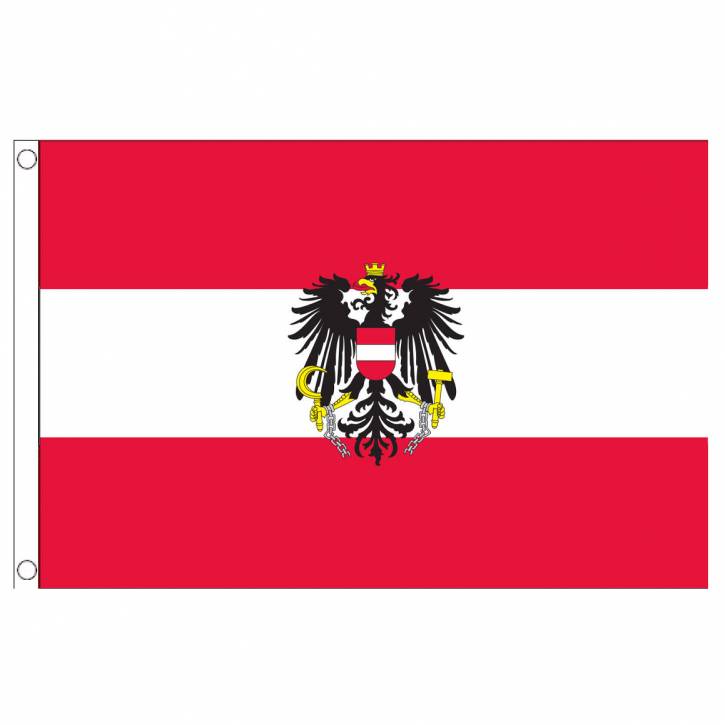 Paket mit 10 Länderflagge Österreich mit Ösen 0700000043a