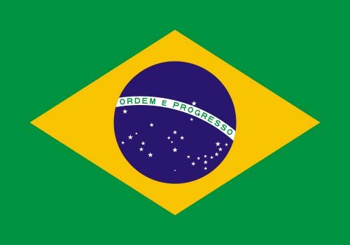 Paket mit 10 Flaggen Brasilien Art.-Nr. 0700000055