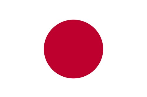 Paket mit 3 Flaggen Japan Art.-Nr. 0700000081