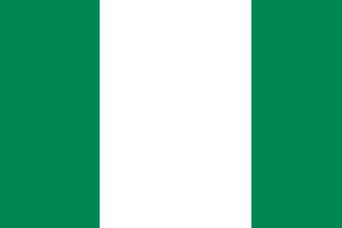 Paket mit 3 Flaggen Nigeria Art.-Nr. 0700000234