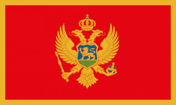 Paket mit 3 Flaggen Montenegro Nr. 0700000382
