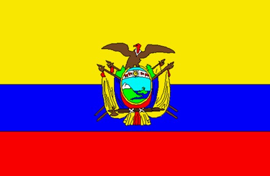 Package with 10 flags Ecuador Item no. 0700000593