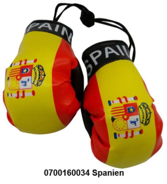 Package with 10 mini boxing gloves Spain Art.-Nr. 0700160034