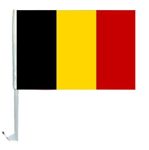 Paket mit 10 Autoflaggen Belgien 0700200032