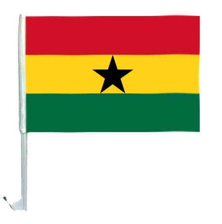 10 Car flag Ghana Art.-Nr. 0700200233