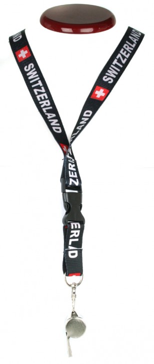 Whistle with Neck Strap in the colors of the national flag - Only in the 50-pack  - Package Price