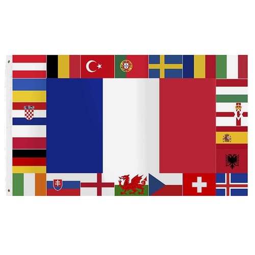 Paket mit 10 Europa Flagge Art.-Nr. 0700EM2016