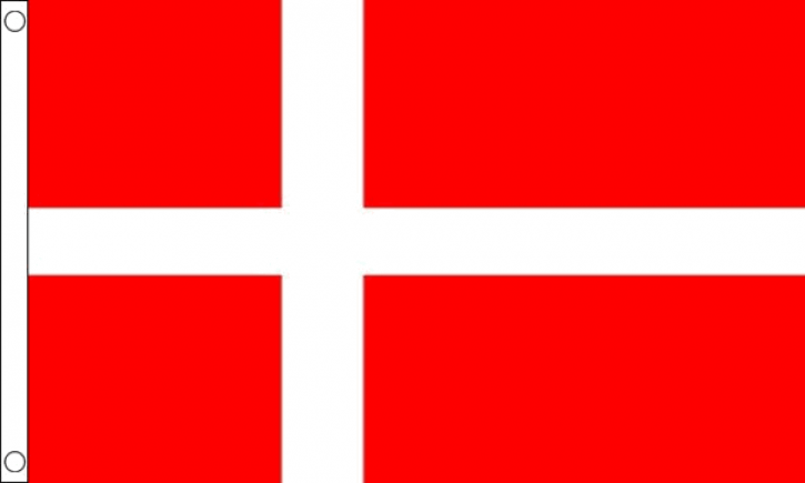Paket mit 10 Länderflaggen Dänemark mit Ösen Art.-Nr. 0700000045