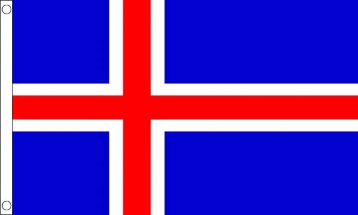 Paket mit 10 Island Flaggen mit Ösen Art.-Nr. 0700000354a