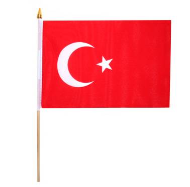 Paket mit 10 Stockflaggen Türkei Art.-Nr. 0700201049