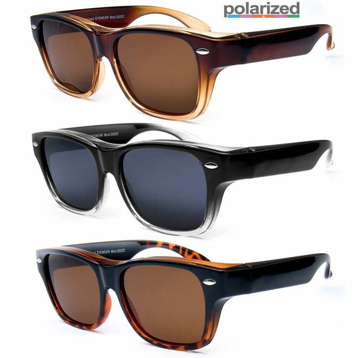 Paket mit 12 Polarisierte Überzieh-Sonnenbrillen 5037C