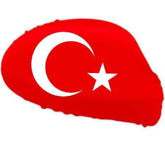 Paket mit 12 Autospiegelflaggen Türkei Art.-Nr. 0700650034
