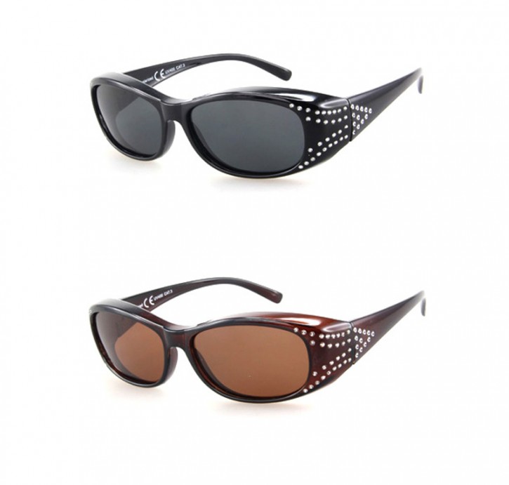 -Paket mit 12 Polarisierte Überziehbrillen Sonnenbrillen Art.-Nr. BM5010A