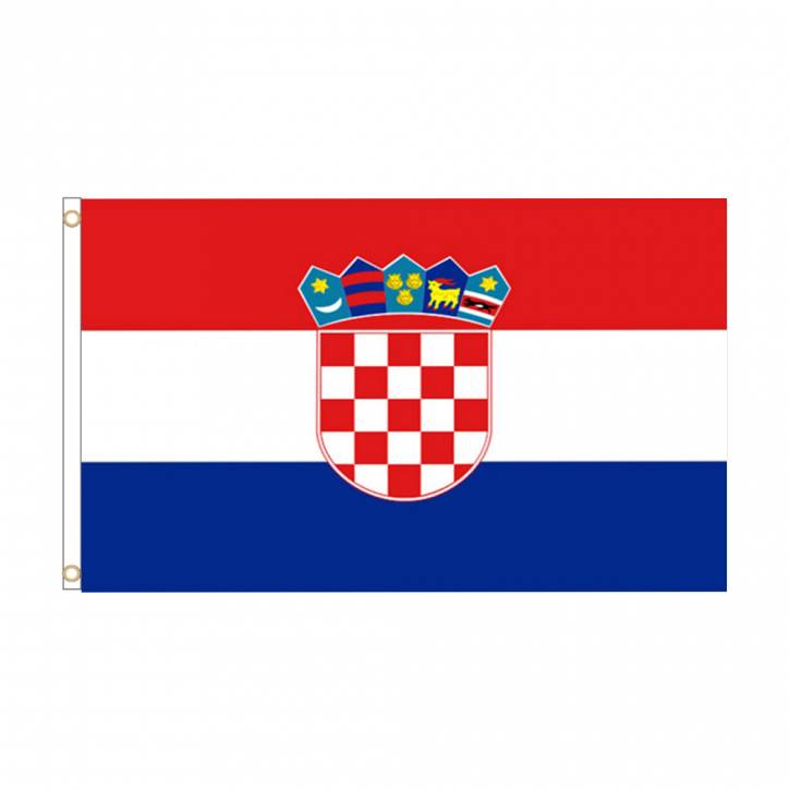 Pack with 10 Flags Croatia with eyelets Art.-Nr. 0700000385a