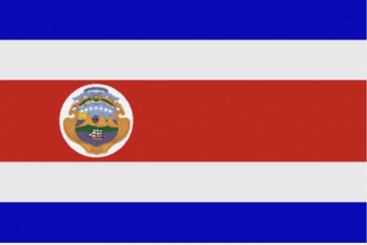 Package of 3 Costa Rica country flags Art. 0700000506