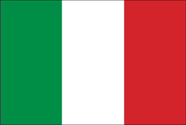 Paket mit 10 Flaggen Italien Art.-Nr. 0700000039