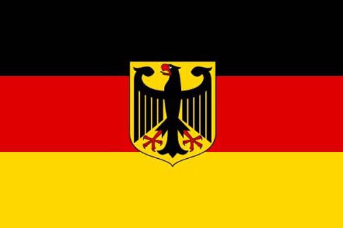Paket mit 10 Flaggen Deutschland mit Adler Art.-Nr. 0700000149AD