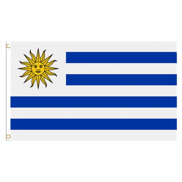 Package of 10 Uruguay Country Flags with eyelets Item no. 0700000598a