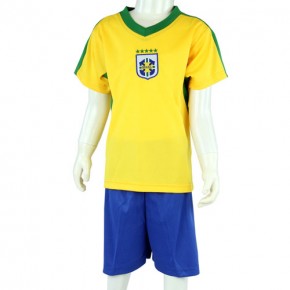 Paket mit 12 Fußball Kinder Set Trikot + Short Brasilien Art.-Nr. 0700132055