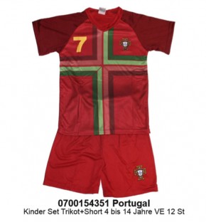 Kinder set Trikot+Short Portugal Art.-Nr. 0700154351