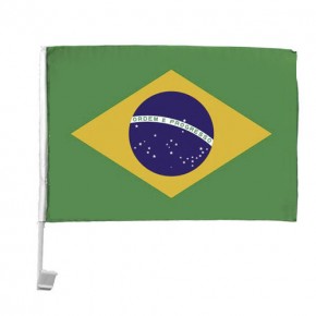 Paket mit 10 Autoflaggen Brasilien Art.-Nr. 0700200055