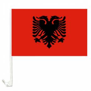 Pack with 10 car flags Albania 0700200355