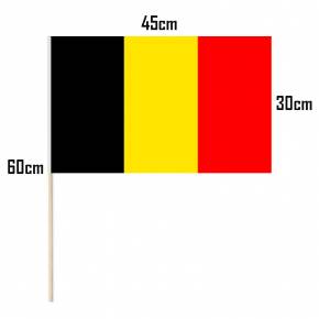Pack with 10 stick flags Belgium 0700201032