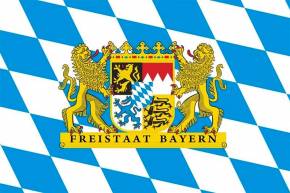 Paket mit 2 Flaggen Bayern Freistaat Nr. 100000036