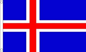Paket mit 10 Island Länderflaggen mit Ösen Art.-Nr. 0700000354