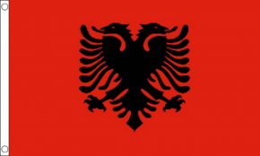 Paket mit 3 Flaggen Albanien mit Ösen Art.-Nr. 0700000355a