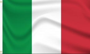 Paket mit 10 Flaggen Italien mit Ösen Art.-Nr. 0700000039a