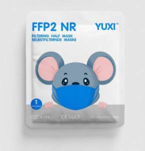 YUXI Kinder FFP2 Maske Blau - 10 Stück