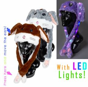 Paket mit 12 Mutzen mit LED-Lichter HWHAT05