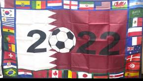 Paket mit 3st Qatar WM Flagge mit 32 Ländern 001001001