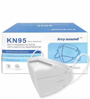 KN95 Maske FFP2 Atemschutzmaske Mundschutz 20 Stück/Box einzelverpackt zertifiziert Weiss