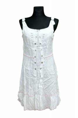 Tunika Kleid Zweiteiler Franzstyle Glamz - Weiß 6 Stück Sortiert