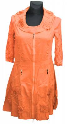 Tunika Kleid Zweiteiler Franzstyle Glamz - Orange 6 Stück Sortiert